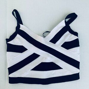 High Quality Knit Top Adjustable Straps Back Zipper Sz M